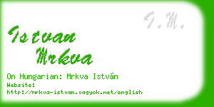 istvan mrkva business card