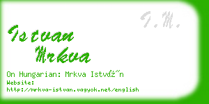 istvan mrkva business card